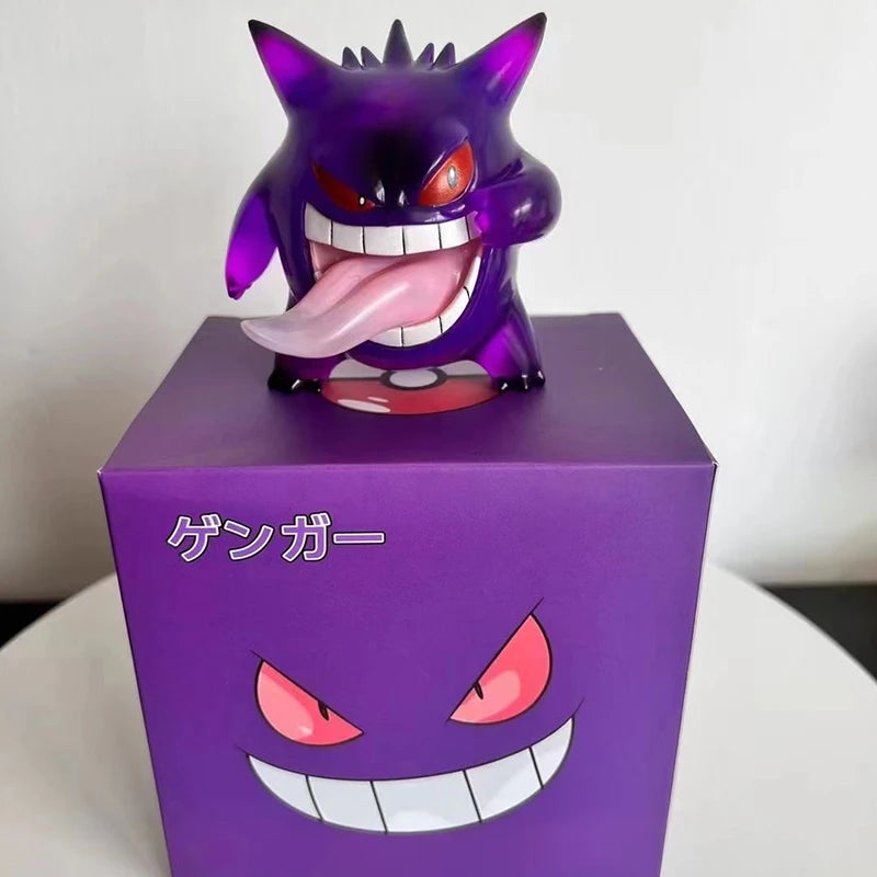 Original Gengar Pokemon Figure White - Dark Purple 9cm