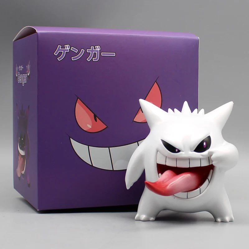 Original Gengar Pokemon Figure White - Dark Purple 9cm