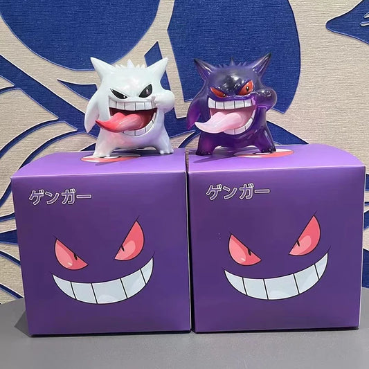 Original Gengar Pokemon Figure White - Dark Purple 9cm