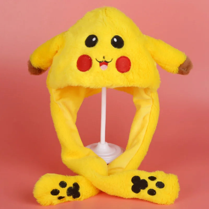 Pokemon Pikachu Plush Bunny Ears Hat