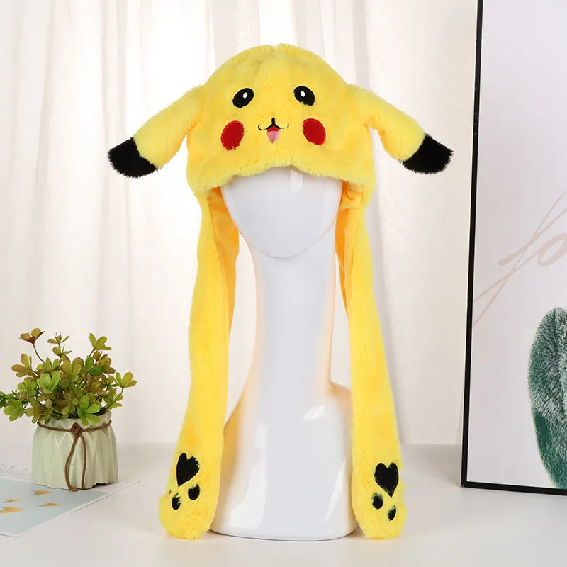 Pokemon Pikachu Plush Bunny Ears Hat
