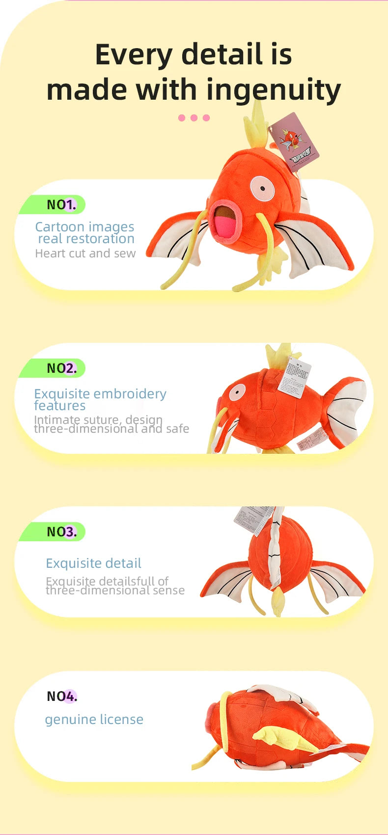 Original Pokemon Magikarp Stuffed Doll
